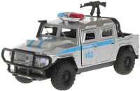 Автомобиль игрушечный Технопарк АМН ВПК Полиция / AMNPICKUP-12-POL-WH - 