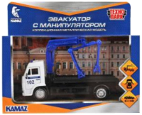 

Эвакуатор игрушечный Технопарк, Kamaz Полиция / KAMTOW-15POL-WH