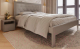 Двуспальная кровать BAMA Георг (180x200, серый/экокожа) - 