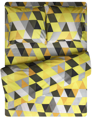 Комплект постельного белья Amore Mio Мако-сатин Vitold Микрофибра 2сп / 93969 (желтый)