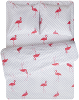 

Комплект постельного белья, Мако-сатин Flamingo W Микрофибра 2сп / 26095