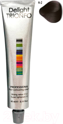 Изображение товара Крем-краска для волос Constant Delight Trionfo Стойкая 4-2 (60мл, средний коричневый пепельный)