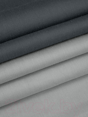 Комплект постельного белья Amore Mio Сатин однотонный Graphite Евро / 24930 (темно-серый/светло-серый)