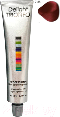 Изображение товара Крем-краска для волос Constant Delight Trionfo Стойкая 7-88 (60мл, средний русый интенсивный красный)