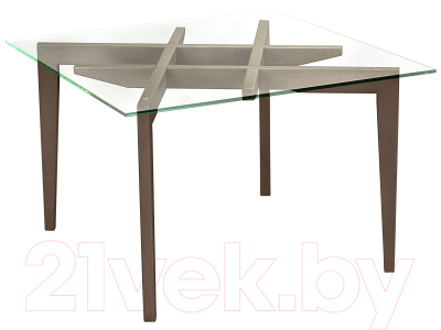 Журнальный столик Мебелик Рилле 442 (шимо/прозрачное)