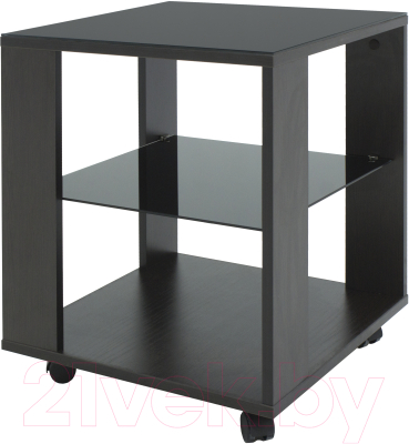 Журнальный столик Мебелик BeautyStyle 6 (венге/стекло черное)