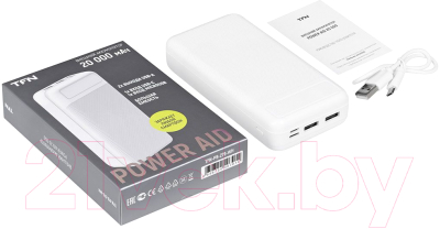 Портативное зарядное устройство TFN PowerAid 20000mAh / TFN-PB-279-WH (белый)