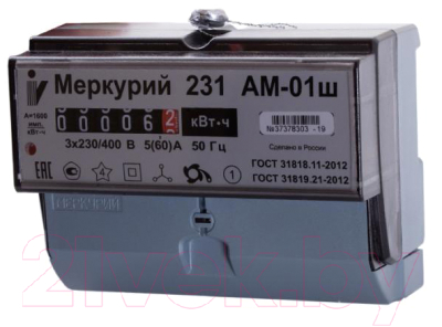 Меркурий 231 AМ-01 ш Счетчик электроэнергии индукционный купить в ...