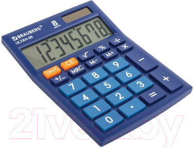 Калькулятор Brauberg Ultra-08-BU / 250508 (синий)