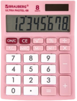 Калькулятор Brauberg Ultra Pastel-08-PK / 250514 (розовый) - 