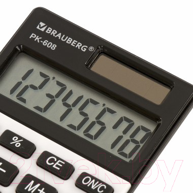 Калькулятор Brauberg PK-608 / 250518 (серебристый)