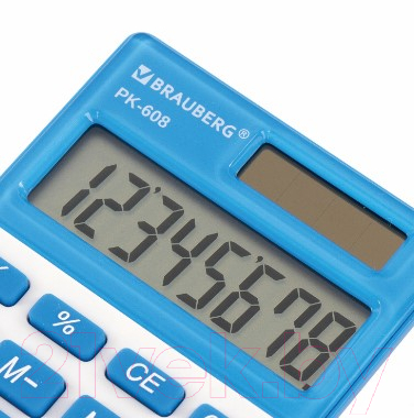 Калькулятор Brauberg PK-608-BU / 250519 (синий)