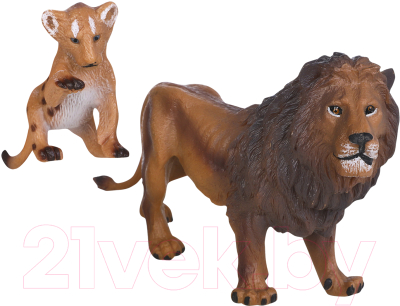 Набор фигурок коллекционных Masai Mara Мир диких животных. Семья львов / MM211-107