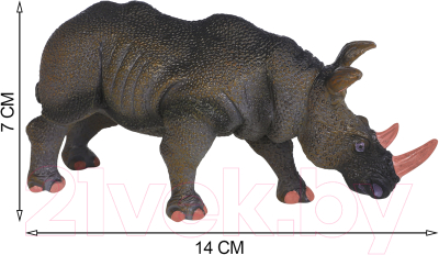 Набор фигурок коллекционных Masai Mara Мир диких животных. Семья носорогов / MM211-112