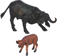 Набор фигурок коллекционных Masai Mara Мир диких животных. Семья буйволов / MM211-115 - 