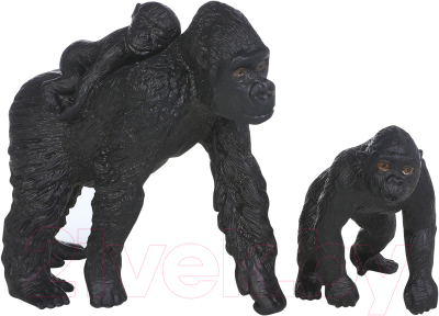 Набор фигурок коллекционных Masai Mara Мир диких животных. Семья горилл / MM211-116