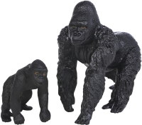 Набор фигурок коллекционных Masai Mara Мир диких животных. Семья горилл / MM211-117 - 