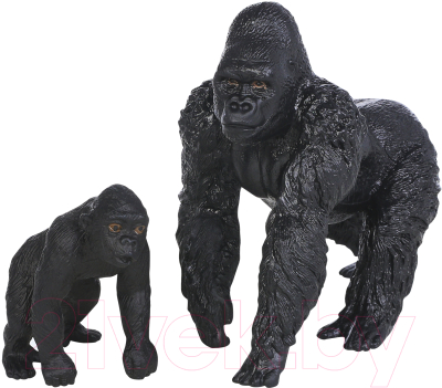 Набор фигурок коллекционных Masai Mara Мир диких животных. Семья горилл / MM211-117