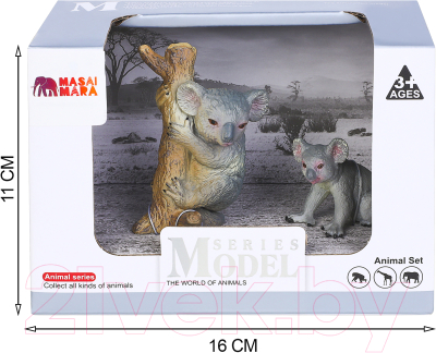 Набор фигурок коллекционных Masai Mara Мир диких животных. Семья коал / MM211-138