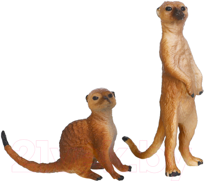Набор фигурок коллекционных Masai Mara Мир диких животных. Семья сурикатов / MM211-139