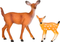 Набор фигурок коллекционных Masai Mara Мир диких животных. Семья оленей / MM211-147 - 
