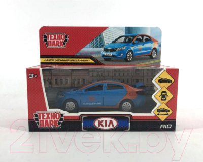 Автомобиль игрушечный Технопарк Kia Rio Каршеринг / RIO-12DEL-BU