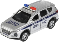 Автомобиль игрушечный Технопарк Hyundai Santafe Полиция / SANTAFE2-12POL-SR - 