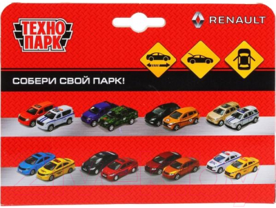 Автомобиль игрушечный Технопарк Renault Kaptur Каршеринг / SB-18-20-RK-CS-WB