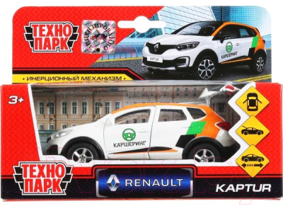 Автомобиль игрушечный Технопарк Renault Kaptur Каршеринг / SB-18-20-RK-CS-WB