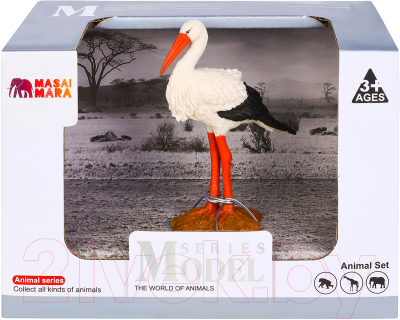 Фигурка коллекционная Masai Mara Мир диких животных. Птица аист / MM211-152