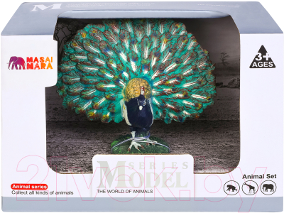 Фигурка коллекционная Masai Mara Мир диких животных. Птица павлин / MM211-156