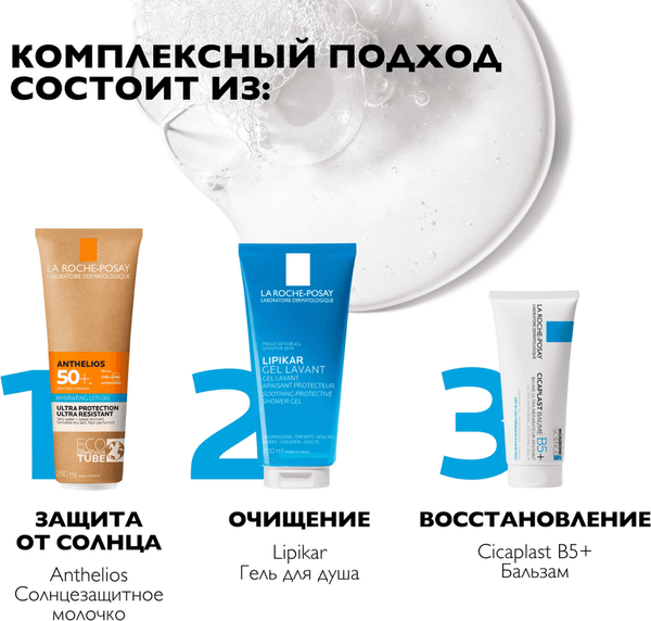 Молочко солнцезащитное La Roche-Posay Anthelios SPF50+ Увлажняющее для лица и тела (250мл)