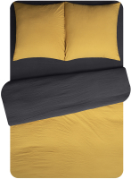 Комплект постельного белья Amore Mio Мако-сатин Гелиодор Микрофибра 1.5сп / 29054 (многоцветный) - 