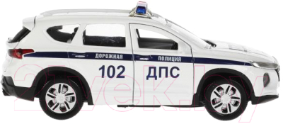 Автомобиль игрушечный Технопарк Hyundai Santafe Полиция / SANTAFE2-12SLPOL-WH