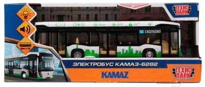 Автобус игрушечный Технопарк Камаз-6282 / KAMAZBUS-20PL-WHGN