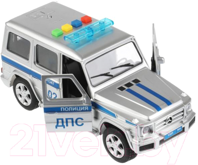 Изображение товара Автомобиль игрушечный Технопарк Mercedes-Benz G-Class Полиция / GCLASS-21PLPOL-SR
