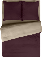 Комплект постельного белья Amore Mio Мако-сатин Leo Микрофибра 1.5сп / 29510 (бордовый) - 