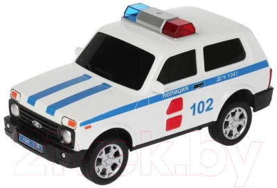 Автомобиль игрушечный Технопарк Lada 4x4 Urban Полиция / URBANBLACK-20PLPOL-WH