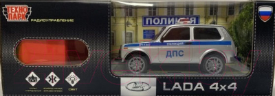 Радиоуправляемая игрушка Технопарк Lada Полиция / LADA4X4-18LPOL-GY