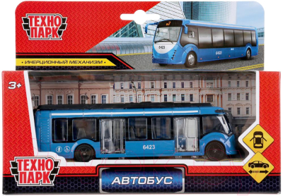 Автобус игрушечный Технопарк Автобус новый / SB-19-30-BU-WB