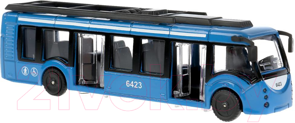 Автобус игрушечный Технопарк Автобус новый / SB-19-30-BU-WB — фото 3