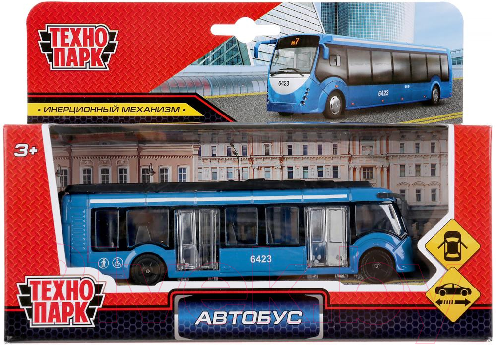 Автобус игрушечный Технопарк Автобус новый / SB-19-30-BU-WB — фото 5