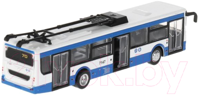 Троллейбус игрушечный Технопарк Городской / TROLL-18-WHBU