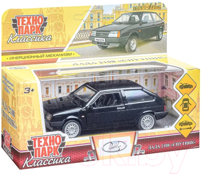 Автомобиль игрушечный Технопарк Lada–2108 Спутник / 2108-12-BK