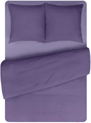 Комплект постельного белья Amore Mio Мако-сатин Allegra Микрофибра 1.5сп / 22226 (сиреневый/фиолетовый)