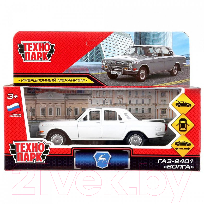 Автомобиль игрушечный Технопарк Газ-2401 Волга / 2401-12-WH — фото 4
