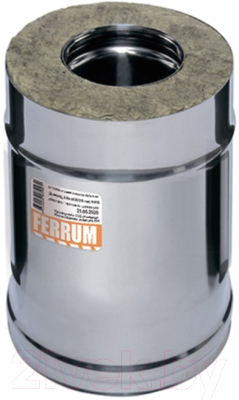 Труба дымохода Ferrum 0.25м 430/0.5мм Ф100x200 / f3801