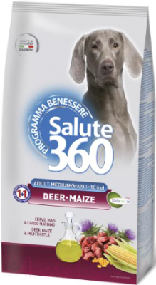 Сухой корм для собак Pet360 Salute 360 Dog Adult Medium/Maxi с олениной и кукурузой / 103280 (3кг)