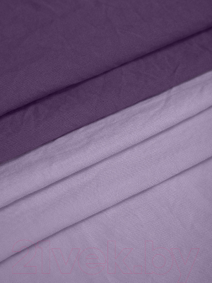 Комплект постельного белья Amore Mio Мако-сатин Гранат Микрофибра 1.5сп / 23483 (фиолетовый/сиреневый)