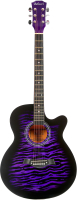 Акустическая гитара Belucci BC4030 VTS (фиолетовый полосатый) - 